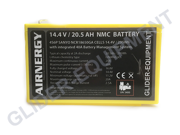 Airnergy NMC batterie 14.4V 20.5Ah [NM14.4-20.5]