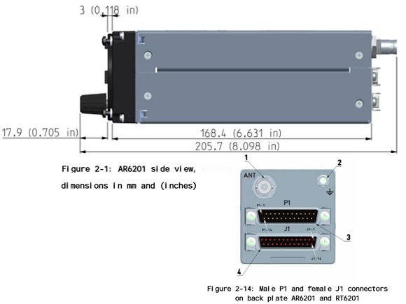 Becker  VHF-radio 8.33kHz/25kHz  6W 57mm [AR6211-(022)/AR6201]