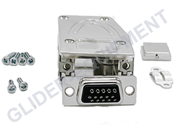 Connector D-SUB 15HD male Air Com / Air Traffic soldering [B853s]