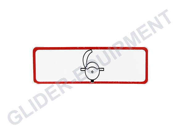 DG kapopeningshendel sticker wit [600094