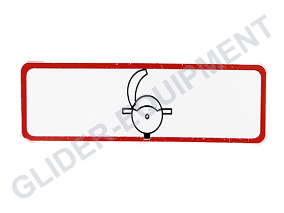 DG kapopeningshendel sticker wit [6000940-HV]