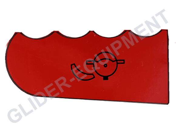 DG kapafwerphendel sticker red [6000940-HA]