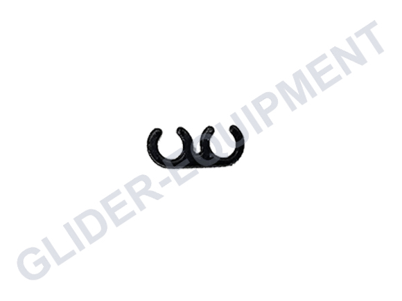 GE slangclip 2P kunststof zwart Ø8mm [G