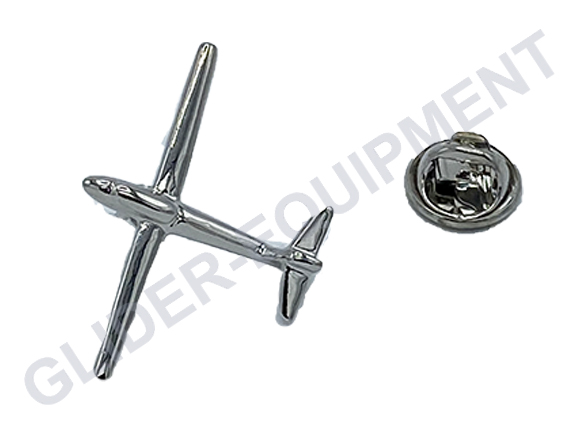Zweefvliegtuig verzilverde pin 34x23 mm[GE-PGR]