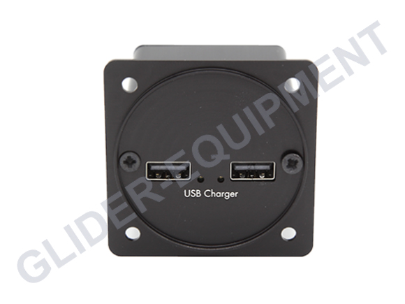 Harkwood 2-port Powerbox V2 double USB - 57mm [CHV22PC]