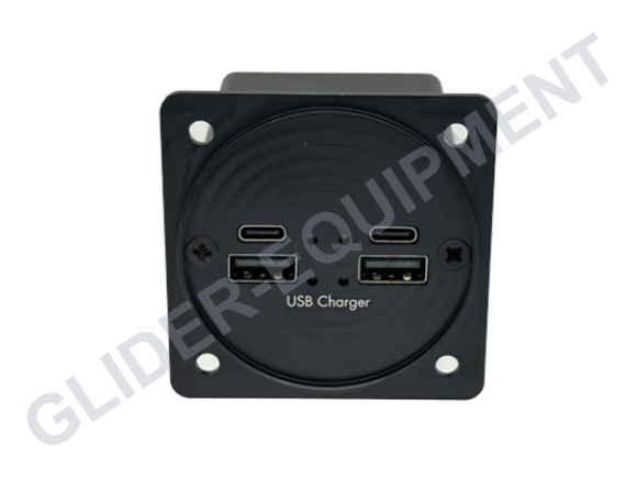 Harkwood 4-port Powerbox V2 dubbele USB
