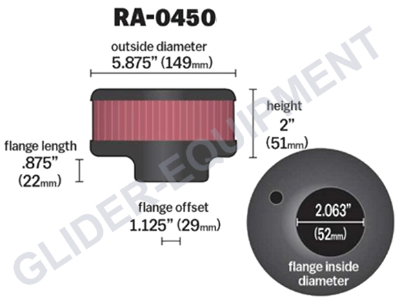 K&N airfilter Midwest/Austro [RA-0450]