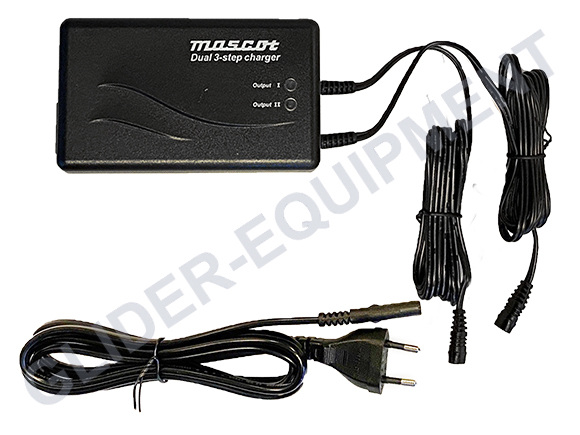 Mascot 2x12V/2A dubbele loodaccu lader (90-264V AC) [2641LA]