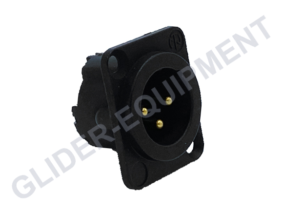 Neutrik XLR 3P chassis connector male [NC3MD-LX-BAG]