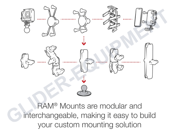 RAM bal basis Ø6,35cm [RAP-B-202U]