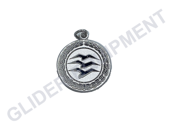 Zilveren "C" hanger 3 meeuwen [GE-C]