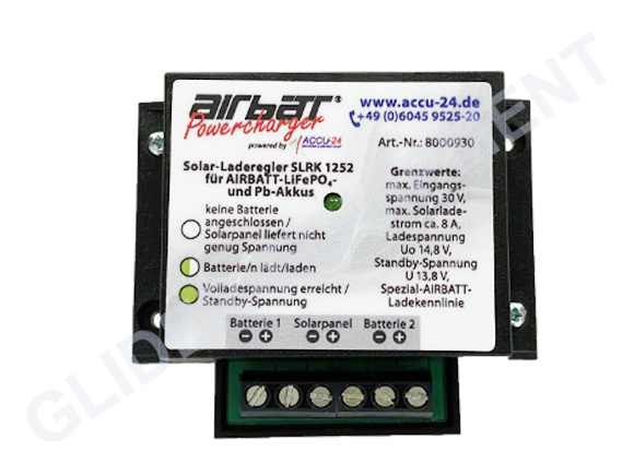 Strobl / Airbatt solar chargecontroller - glider (2 batteries) [SLRK1252]