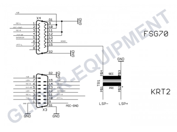 TQ-Avionics adapter plug FSG70/71/2T -> KRT2 [285969]