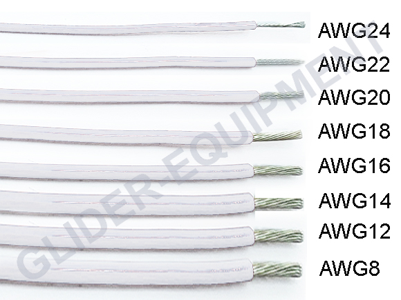 Tefzel kabel AWG14 (2.27mm²) wit [M22759/16-14-9]