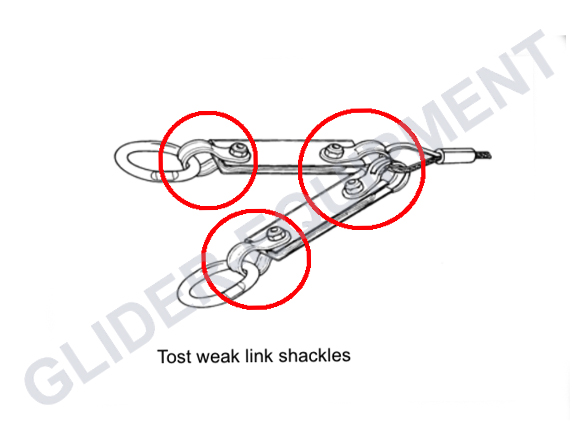 Tost breukstukharp compleet 6mm M6 [112600]