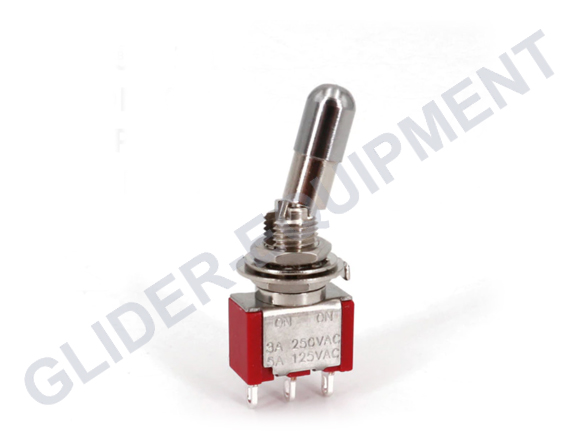 Tuimelschakelaar lockable on/on (on/off) Ø6.35mm 5A [SHT80T13LK]