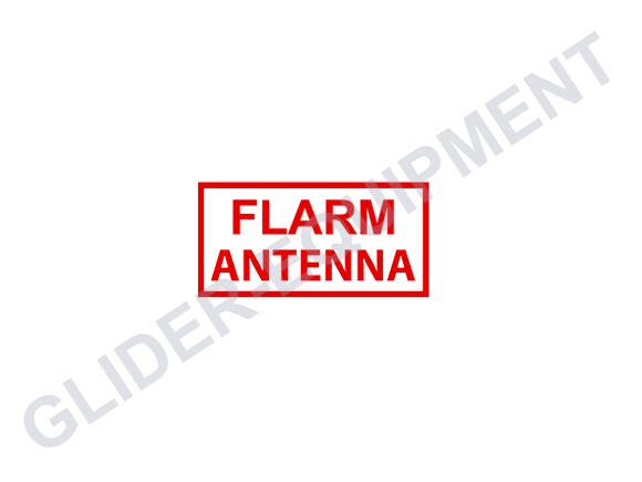 Warning Placard 'Flarm antenna' red [SR114562]