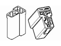 AMP Fastin-Faston 2P ''T'' stekker [0-0180907-0]