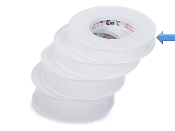 Coroplast Klebeband  15mm  1 ROLLE [302-15MMx25M-WIT-1]