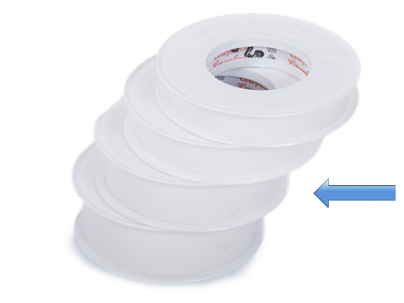 Coroplast Klebeband 25mm 12 ROLLE [302-25MMx25M-WIT-12]