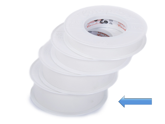 Coroplast afplaktape 30mm  1 ROL [302-30MMx25M-WIT-1]